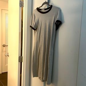Marine Layer (small) thin black striped dress